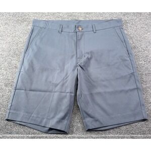 Extracurricular Golf Shorts 34 Blue Flat Front 9"Inseam Performance EUC